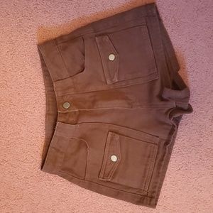 Shein brown shorts xs